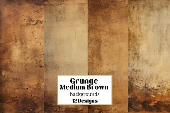 12 Grunge Brown Distressed Backgrounds: Textured Depth for Your Projects