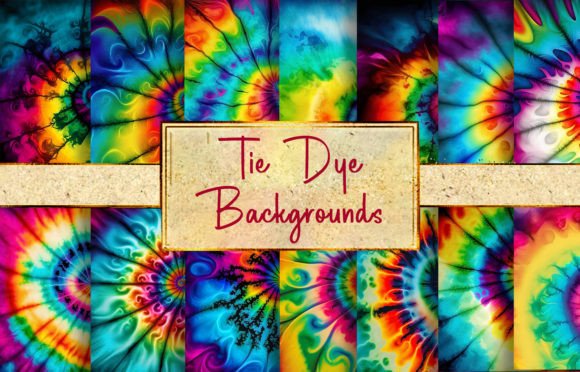 16 Tie Dye Backgrounds: Vibrant JPGs for Creative Projects