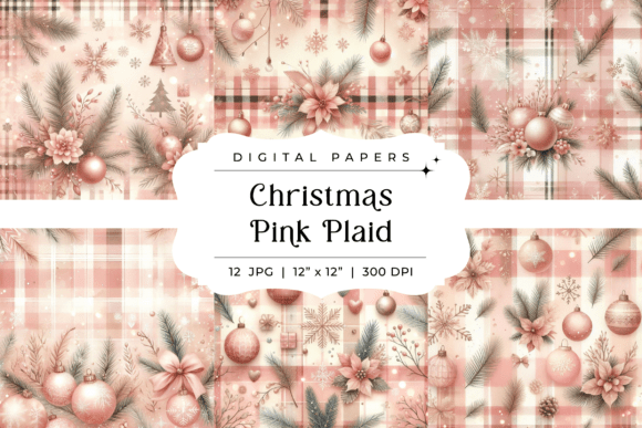 Christmas Pink Plaid Backgrounds: A Modern Holiday Aesthetic