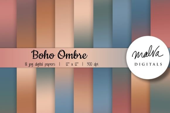 Dark Boho Colors Ombre Backgrounds: A Designer's Toolkit