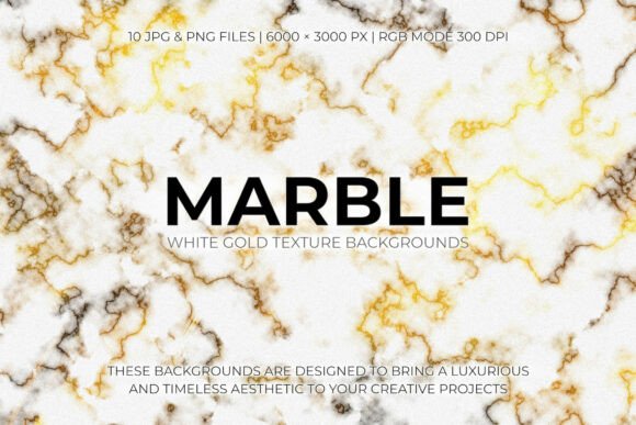 Elevate Your Visuals with Marble White Gold Texture Backgrounds