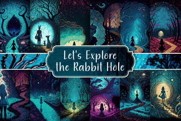 Enchanting Alice in Wonderland Backgrounds for Creatives