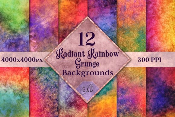 Exploring the Versatility of Radiant Rainbow Grunge Backgrounds