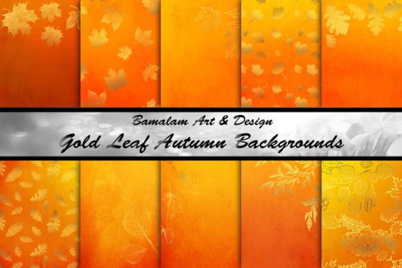 Gold Leaf Autumn Backgrounds: A Warm Touch for Creative Projects