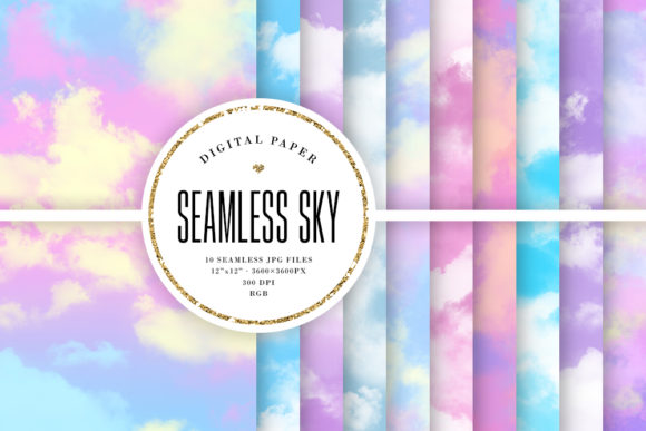 Pastel Sky Seamless Backgrounds: A Designer's Dream Palette