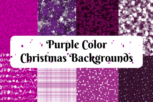 Purple Color Christmas Backgrounds: A Festive Design Asset