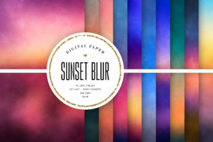 Sunset Blur Backgrounds & Grungy Textures: A Designer's Toolkit