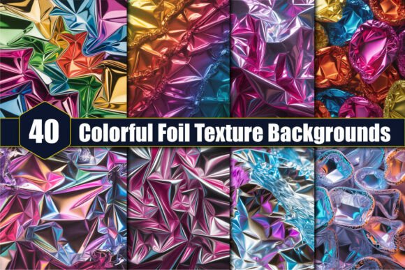 Unlocking Creative Potential with Colorful Foil Texture Backgrounds