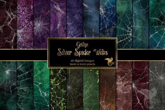 Unveiling the Allure of Gothic Silver Web Backgrounds