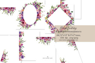 Watercolor Flowers Backgrounds for Elegant Design