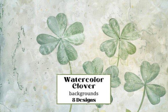 Watercolor Shamrock Clover Backgrounds: A Fresh Approach to Green Design